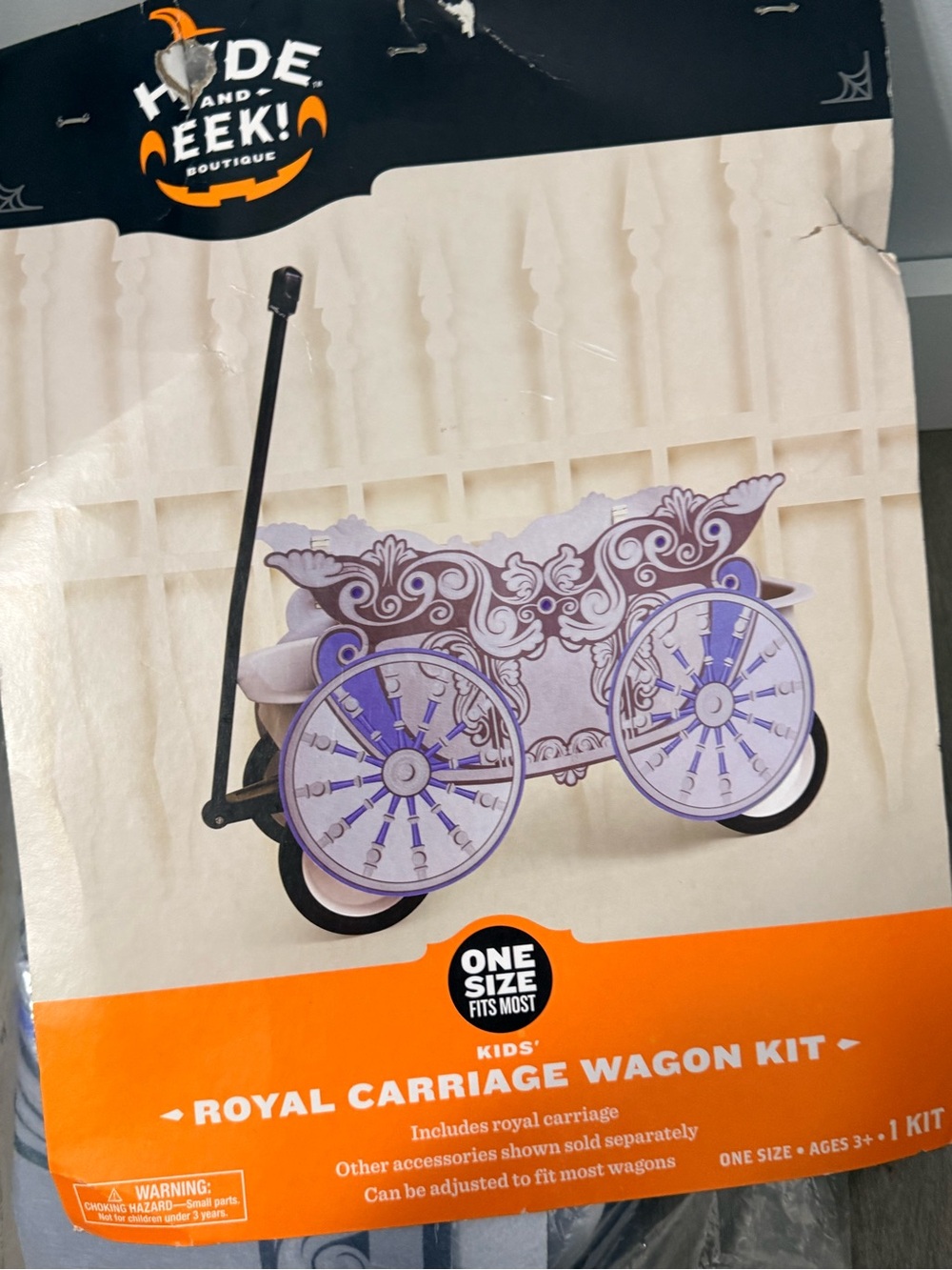 Hide and Eek! Kids' Royal Carriage Wagon Kit - Purple
